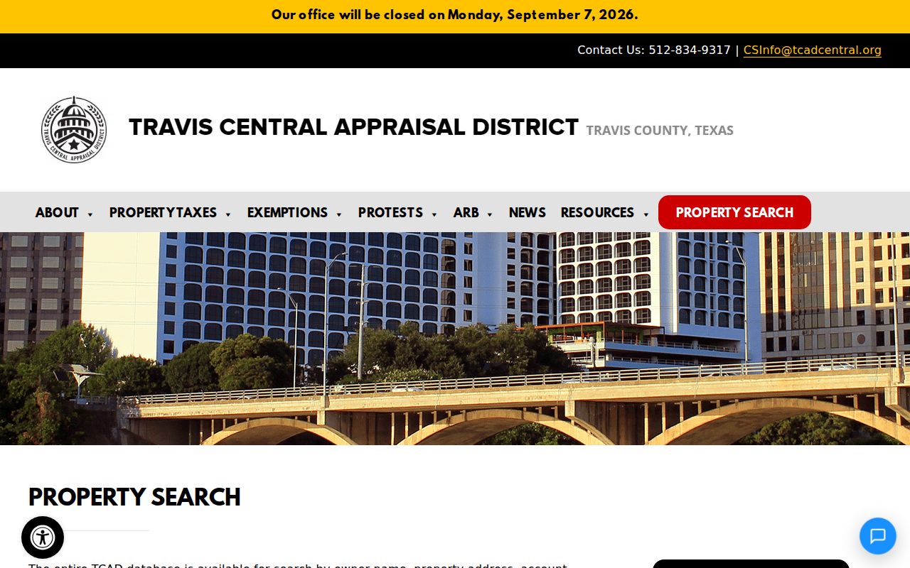 Pflugerville residents directory Travis CAD property search fields