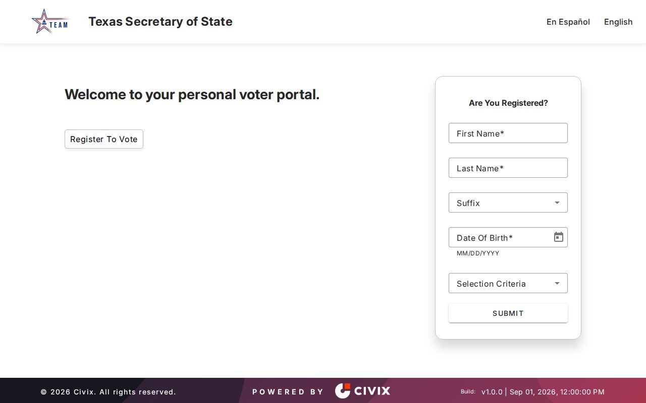 Pflugerville residents directory Texas voter lookup form