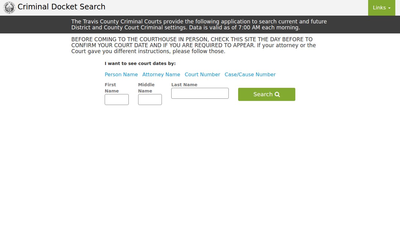 Pflugerville residents directory Travis public criminal docket search