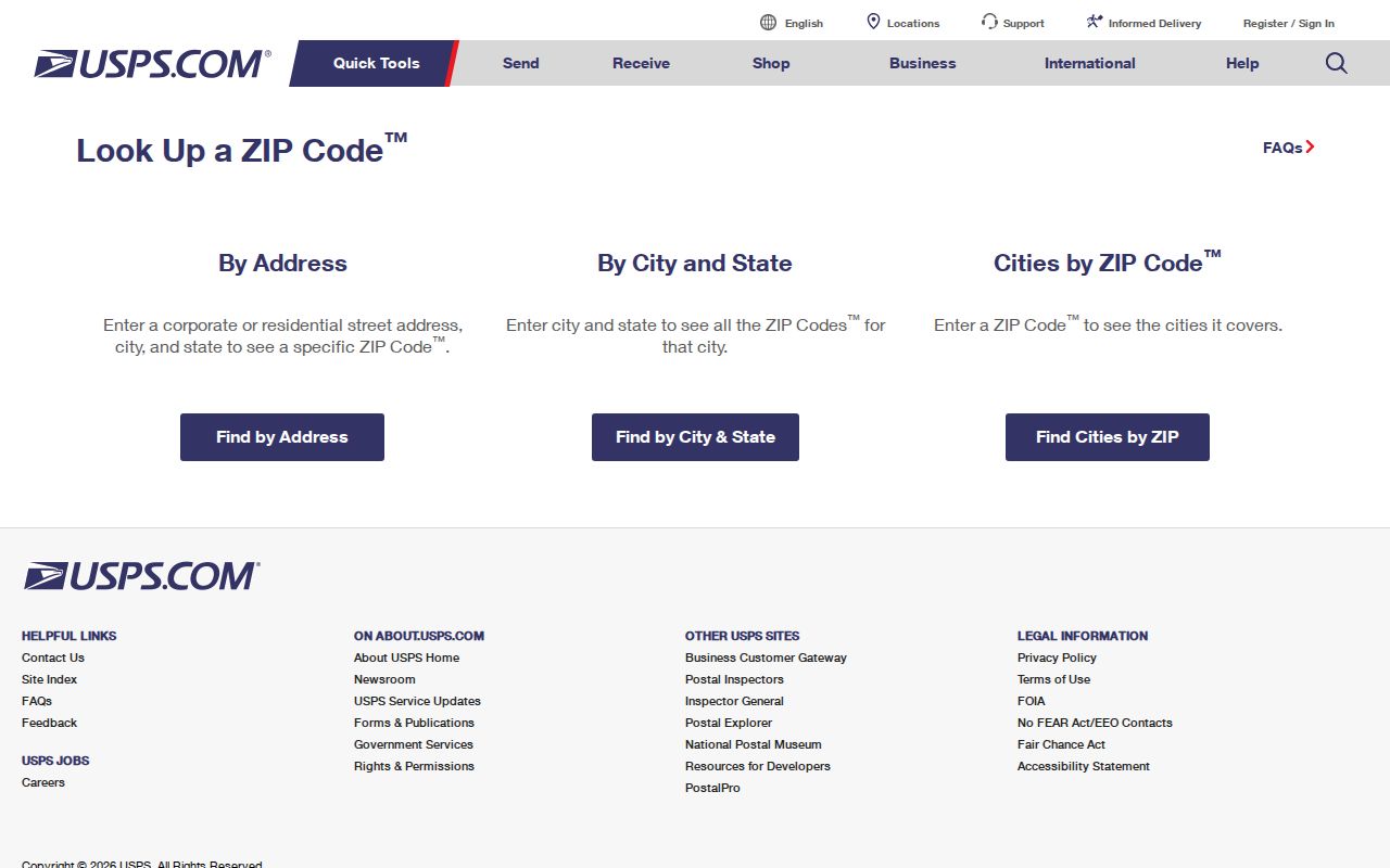 Pflugerville ZIP code USPS lookup modes